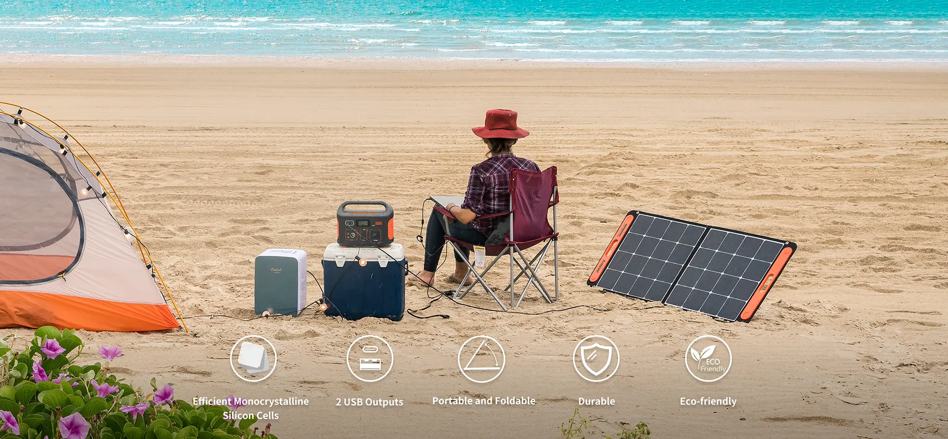 Jackery 【6/15 23:59まで 30%OFFクーポン】Jackery SolarSaga